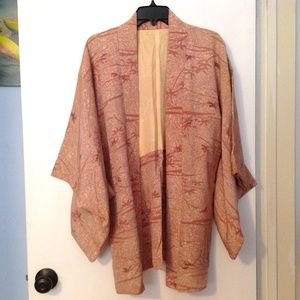 Dusty pink Japanese happi coat